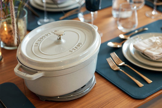 Staub Cocotte Γάστρα Οβάλ Μαντεμένια 37x37cm 8lt