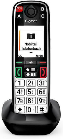 Gigaset Easy 500HX Cordless Phone with Greek Menu Black