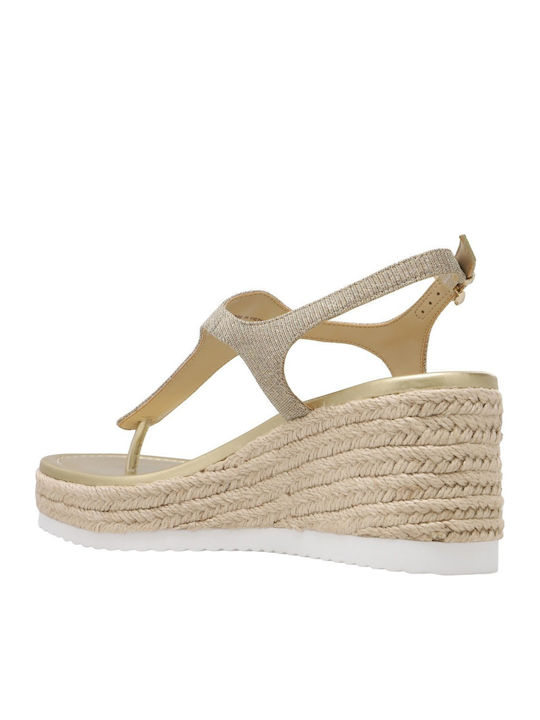 Sommer Damenplattformen Goldene