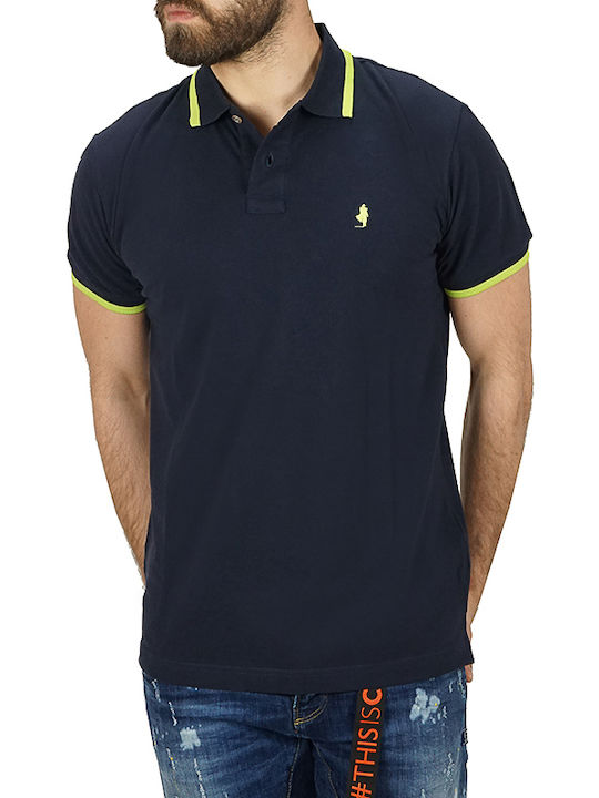 Polo Short Sleeve Blouse Dark Blue MCS-M-PL-02019-704