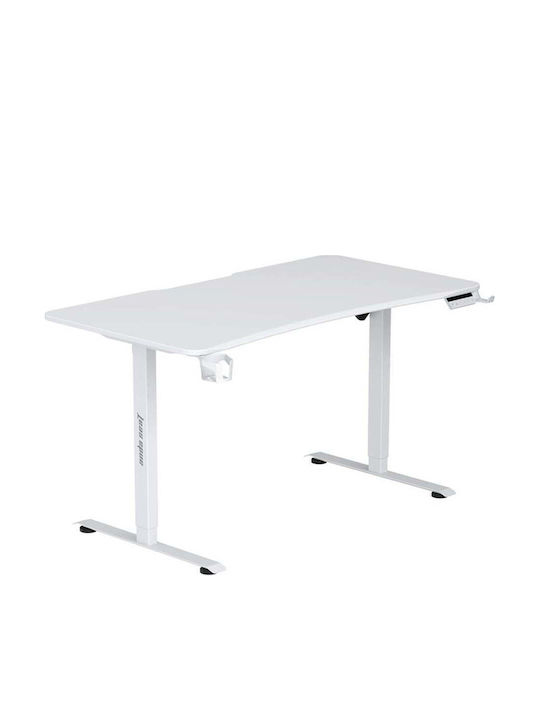 Anda Seat Ηλεκτρικό Γραφείο Xtreme-E White με Μεταλλικά Πόδια & Ρυθμιζόμενο Ύψος 140x75x71εκ.