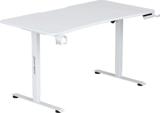 Anda Seat Ηλεκτρικό Γραφείο Xtreme-E White με Μεταλλικά Πόδια & Ρυθμιζόμενο Ύψος 140x75x71εκ.