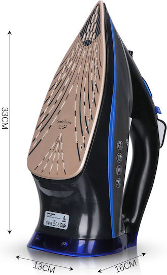Raf Fier de Călcat cu Abur 2600W cu Placă Ceramică și Furnizare Continuă de Abur 35gr/min
