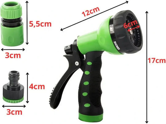 Water Hose Watering Set 1/2" 15m