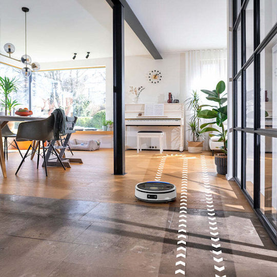 Karcher RVF 7 Comfort Extra Прахосмукачка Робот с Лазерно Картографиране и Всмукателна Мощност 13000Pa Бяла