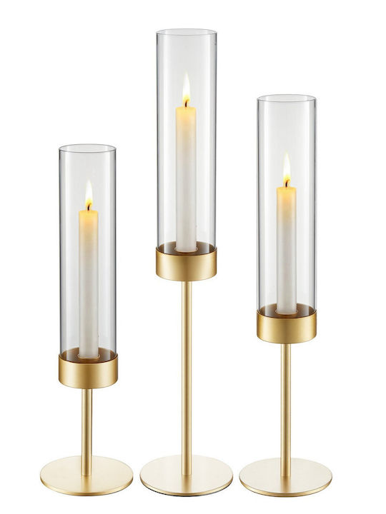 Vevor Set of Metal Candle Holders in Gold Colour 18 Pieces