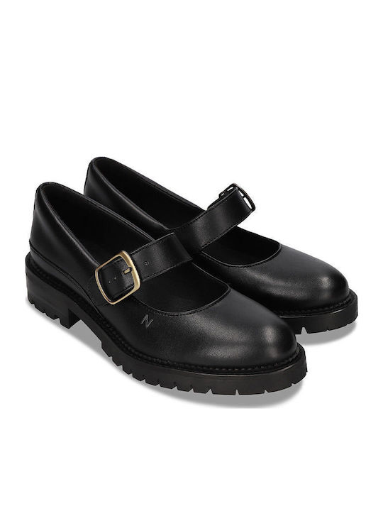 Damen Ballerinas in Schwarz Farbe Emisa Black AppleSkin 41