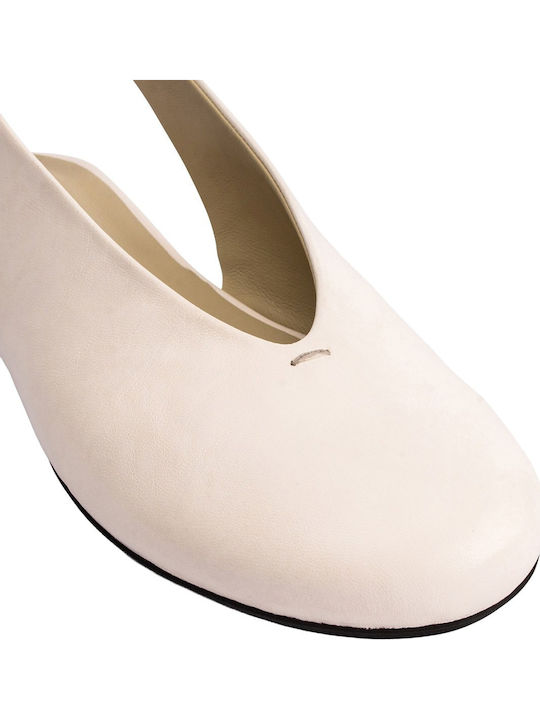 Damen Ballerinas Slingback in Beige Farbe