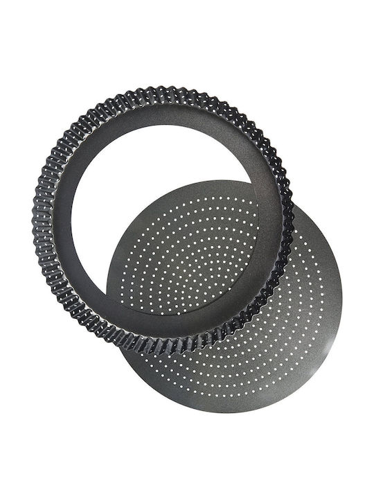 Kitchen Craft Quiche Durchlöchertes Backform aus Aluminium mit Antihaftbeschichtung 30cm