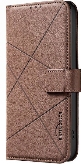 Binfen Color Xiaomi Redmi 15C 4G RFID Leather Wallet Case Brown