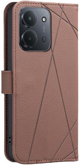 Binfen Color Xiaomi Redmi 15C 4G RFID Leather Wallet Case Brown