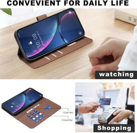 Binfen Color Xiaomi Redmi 15C 4G RFID Leather Wallet Case Brown