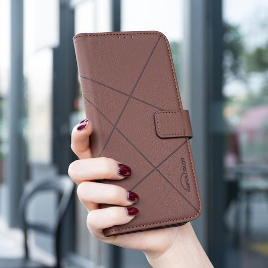 Binfen Color Xiaomi Redmi 15C 4G RFID Leather Wallet Case Brown