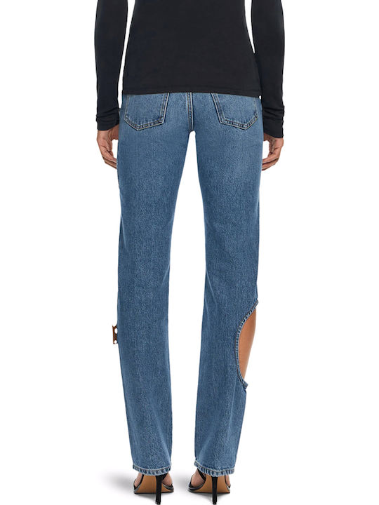 Off White Women's Jeans Pant with Rips