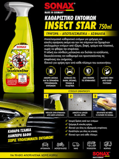 Sonax Insect Star Curățitor de Insecte pentru Mașini 750 ml