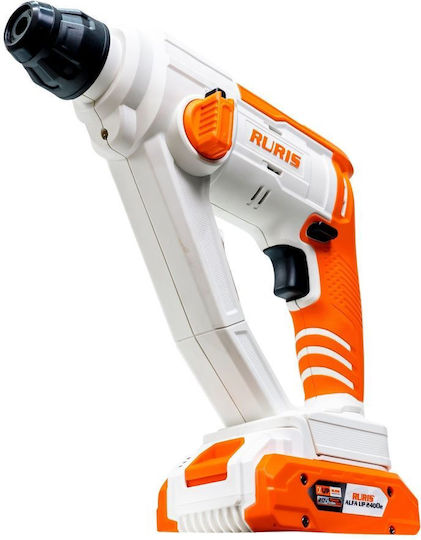 Ruris Rmx1210 – Ciocan Rotopercutor Fără Fir SDS Plus 20V 1.5 J 900 Rpm Led Fără Încărcător De Baterie