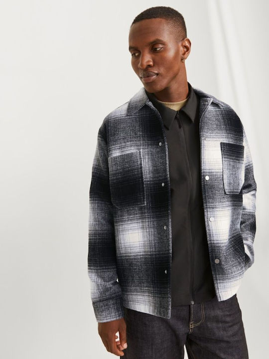 Long Sleeve Overshirt Regular Fit Black