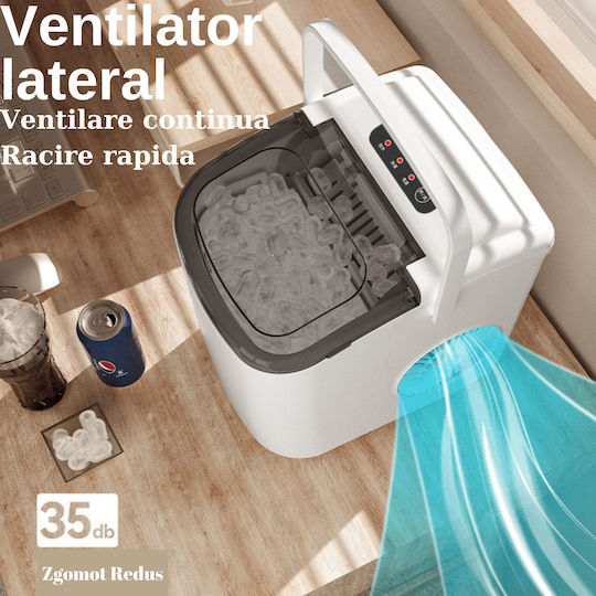 Dasbo Mașină De Gheață Cu Capacitatea De Producere A Gheții De 15kg Pe Zi Și Capacitate De 1.3kg