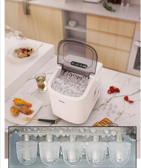 Dasbo Mașină De Gheață Cu Capacitatea De Producere A Gheții De 15kg Pe Zi Și Capacitate De 1.3kg