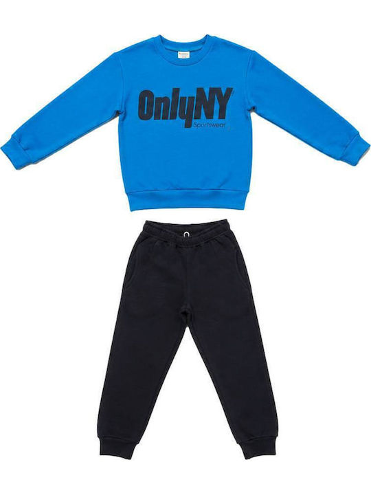 Kids Tracksuit Set With Turquoise Top