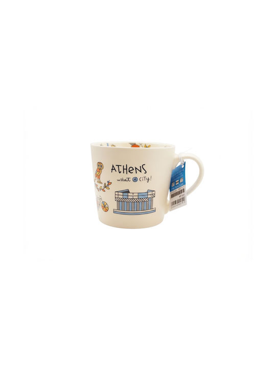 What A City Ceramic Brown Mug