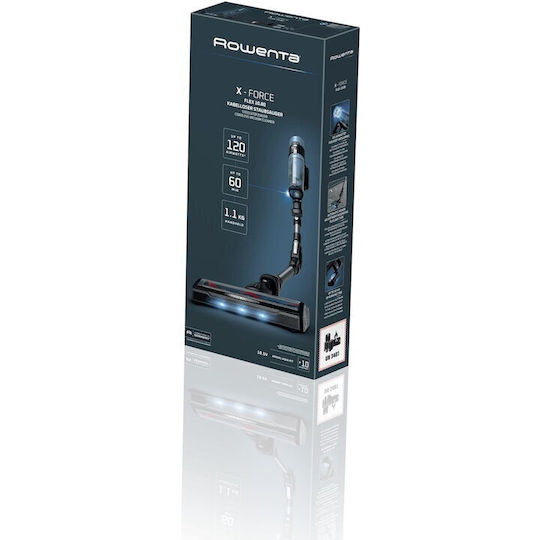 Rowenta X-force Flex 10.80 Акумулаторна Вертикална Прахосмукачка Тюркоазена