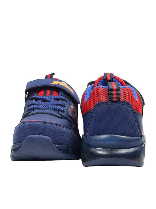 Παιδικά Sneakers με Σκρατς & Φωτάκια Μπλε