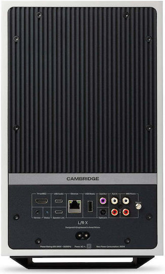 Cambridge Audio L/R X Самоусилващи се тонколони с Wi-Fi и Bluetooth 400W Комплект Бели