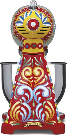 Smeg Кухненски робот 800W с Неръждаем Кaзан 4.8lt Многоцветен