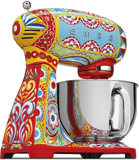 Smeg Кухненски робот 800W с Неръждаем Кaзан 4.8lt Многоцветен