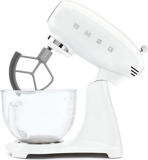 Smeg Кухненски робот 1000W с Неръждаем Казан 4.8lt Бяла