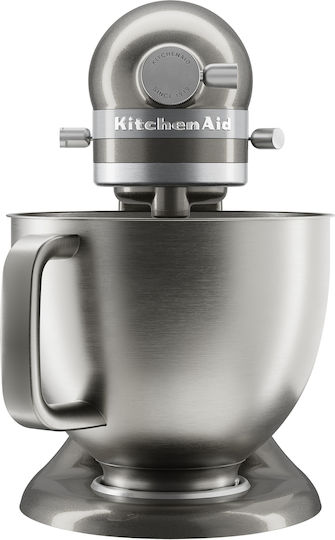 Kitchenaid Artisan Plus Кухненски Робот 325W с Неръждаем Казан 4.7л Медальон Сребро