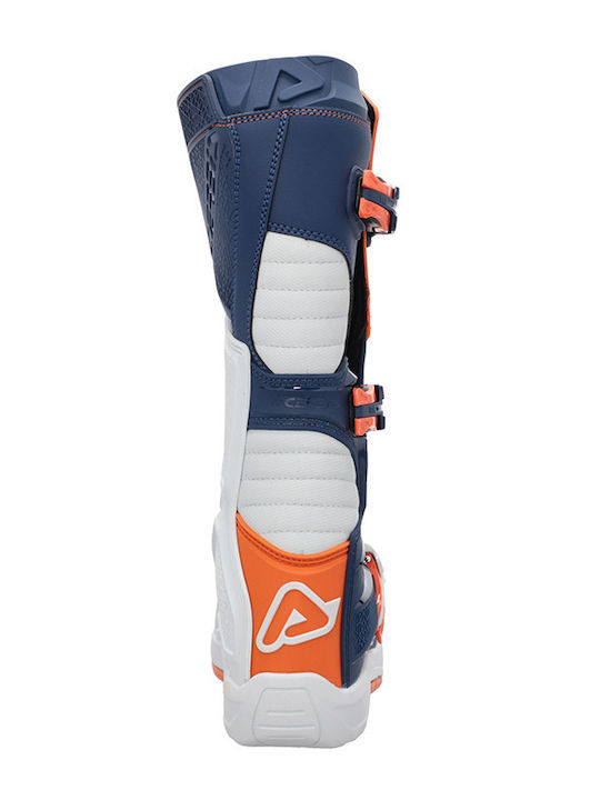 Acerbis X-Team 2.0 Мъжки Мотокрос Ботуши Кожени Blue/Orange