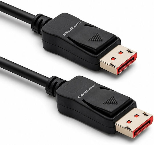 Qoltec Qoltec DisplayPort-Kabel männlich - 0,5 m Graue