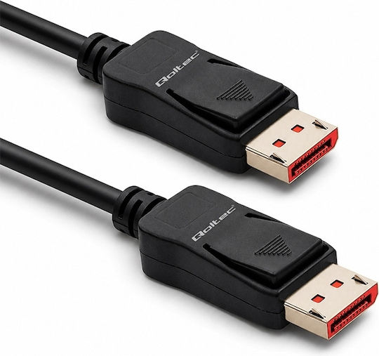 Qoltec DisplayPort male Cable - 2m Grey