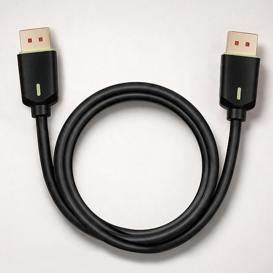 Qoltec DisplayPort male Cable - 1.5m Grey