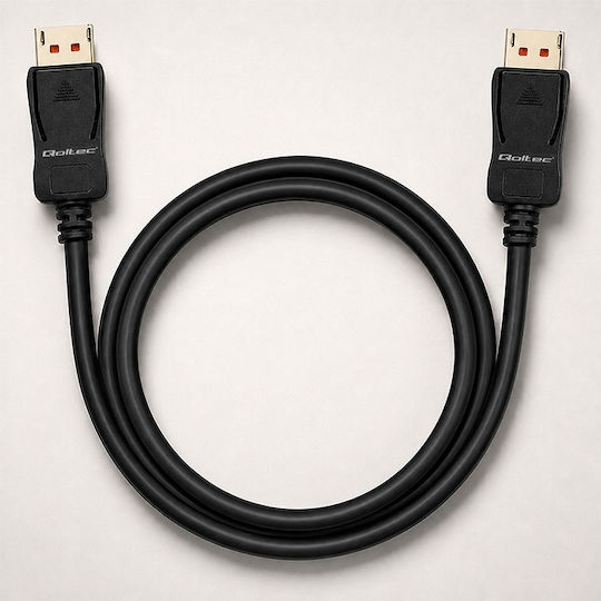 Qoltec DisplayPort male Cable - 2m Grey