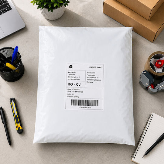 Plicuri Courier A3 310x420 Mm Set 50 Pentru Documente și Produse Voluminoase Durabile