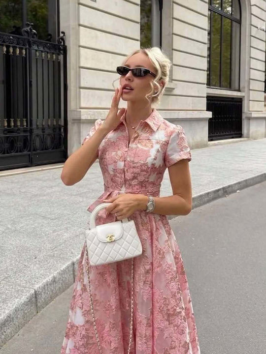 Rochie Maxi de vară pentru Nuntă / Botez Roz