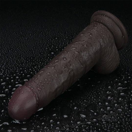 Lovetoy Dildo dublu cu ventuză negru