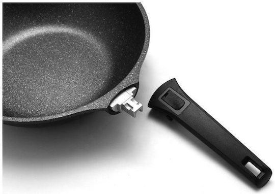 Sapir Aluminum Pan with Lid with Stone Coating 28cm