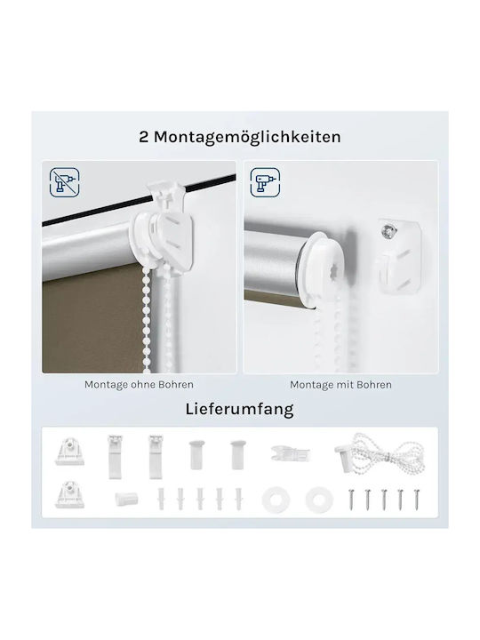 Woltu Woltu Rollos Verdunkelung Grau P60xH150cm