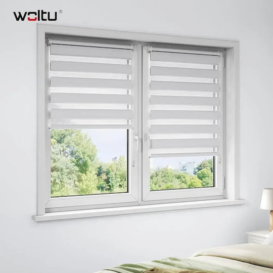 Woltu Rolete Geam Semi-Blackout Dublu Lățime 75xÎnălțime 150cm Gri Woltu Rolete Geam Semi-Blackout Dublu Lățime 75xÎnălțime 150cm Gri