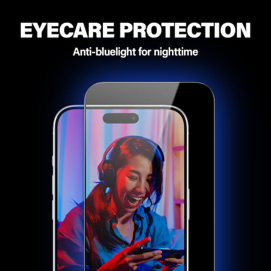 PanzerGlass Ultra-wide Fit Full Face Tempered Glass (iPhone 15 Pro Max)