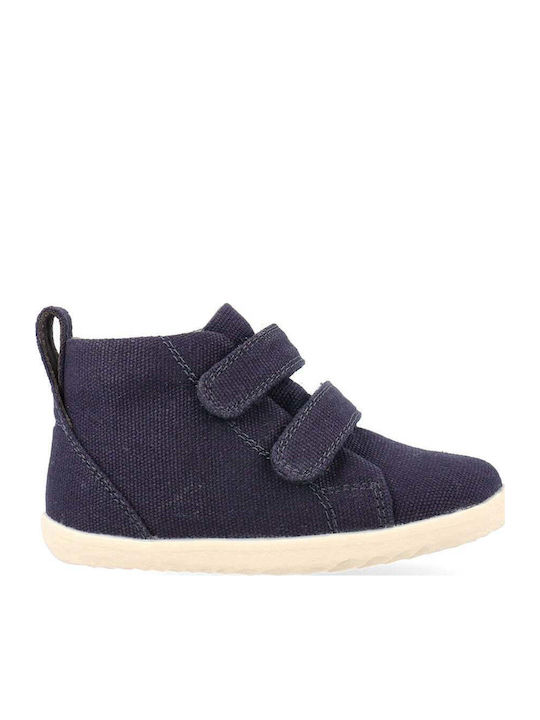 Step Παιδικά Sneakers High με Σκρατς Navy Μπλε
