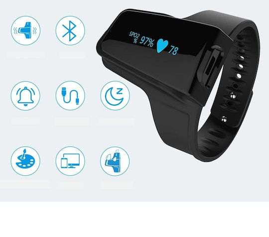 Pulsoximetru de încheietura mâinii cu Bluetooth