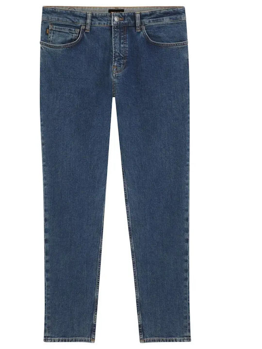 Men's Jeans Pants with Regular Tapered Fit Blue
