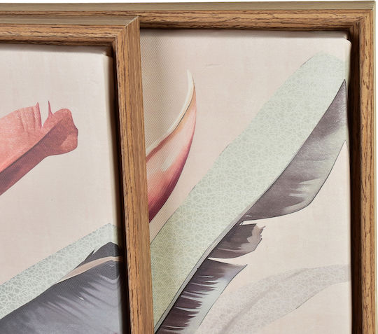 Inga Set 2 Pictures 40x50cm Pink Strelitzia