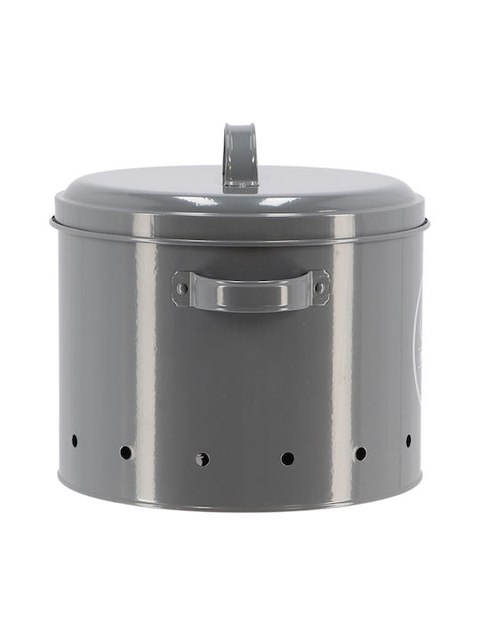 Esschert Design Allgemeine Verwendung Glas mit Deckel Grau 6000ml