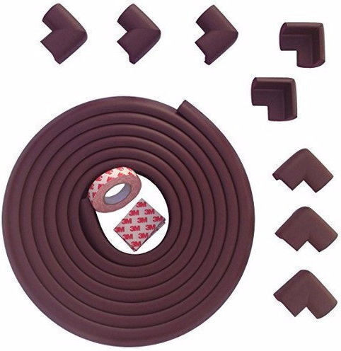 Brown Furniture Protection Set with Soft Tape 5 m and 8 Protection Corners 2.3×0.9×500 cm